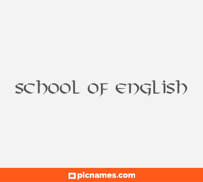 School Of English